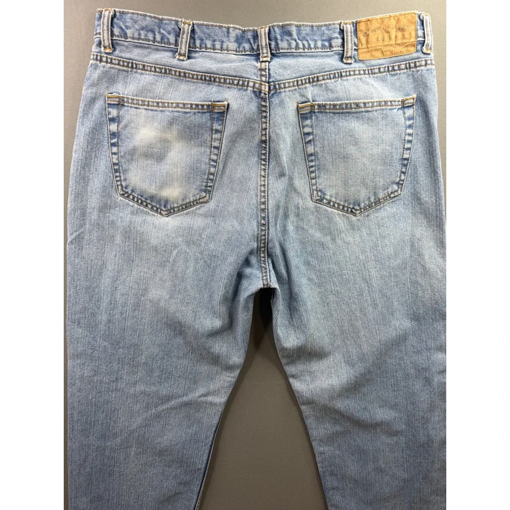 Canyon River Blues Jeans Mens Light Wash Relaxed Fit Denim‎ 35x32